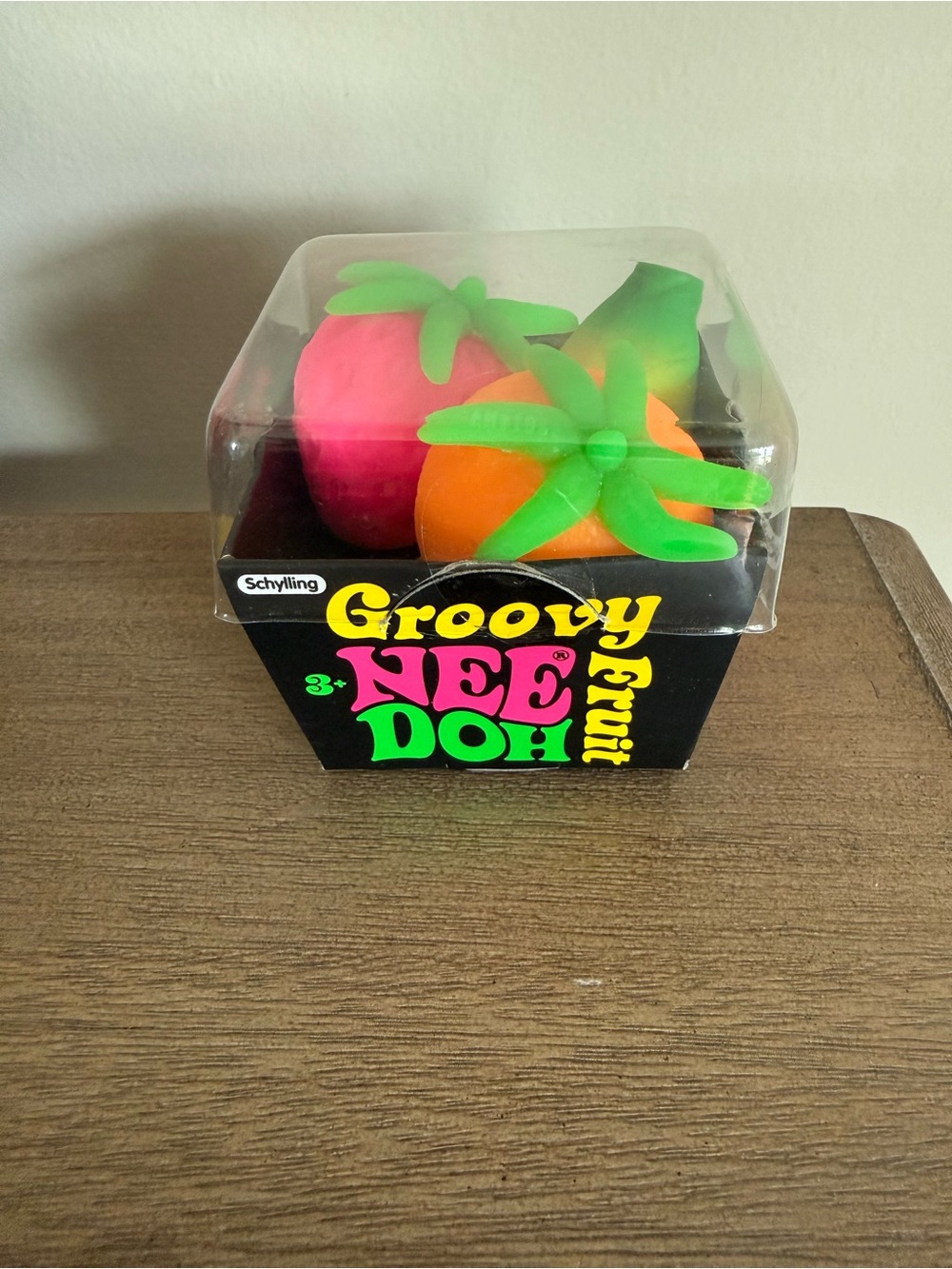 Groovy NeeDoh Fruit Stress Toys - Pink & Orange